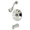 Kingston Brass KB3636PX Tub and Shower Faucet, Polished Nickel KB3636PX - alternate 1